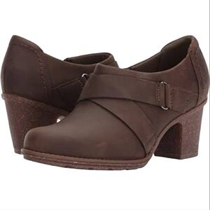 NEW Clarks Women Comfort Sashlin Fiona Ankle Leather Nubuck Boots shoes sz 9W